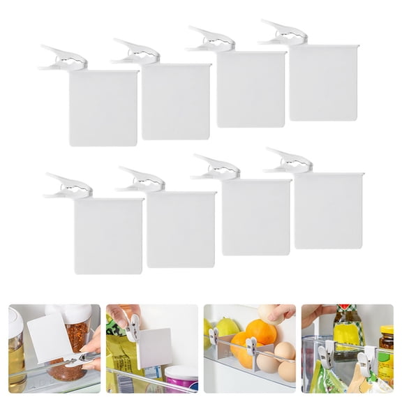 FENGGUIQU 8Pcs Wear Resistant White Fridge Separators Made from Premium ABS for Daily Use