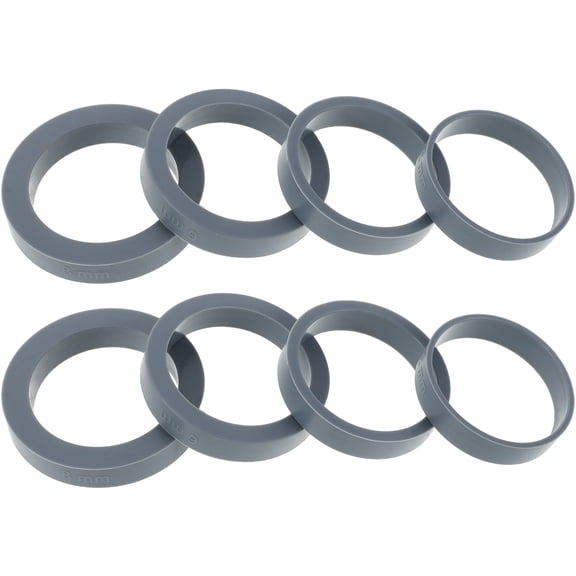 FENGGUIQU 8Pcs Rolling Pin Silicone Spacer Bands Adjustable Thickness Guides for Baking Pastries