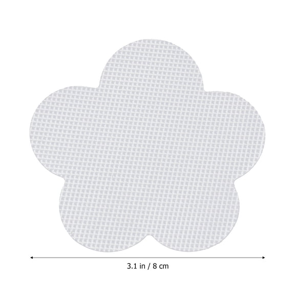 FENGGUIQU 8Pcs Anti Skid Mat Self Adhesive Bathroom Patch with Petal Pattern for Shower