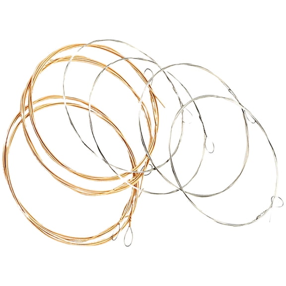 FENGGUIQU 8Pcs Steel Mandolin Strings Durable Clear Tone Assorted Colors