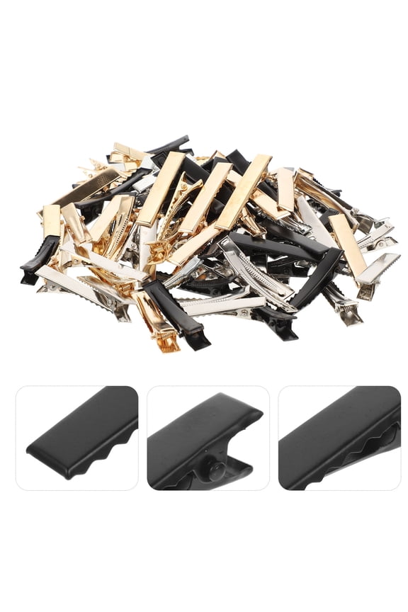 90 Pieces Metal Snap Hair Clips Alloy Accessories for Women and Girls Styling