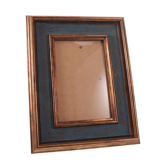 FENGGUIQU American Retro Style Wood 6-Inch Standing and Wall Picture Frame