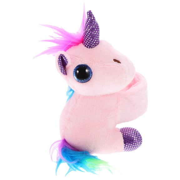 FENGGUIQU Animals Unicorn Plush Party Favors Durable PP Cotton Slap Bracelet For Teens 1Pcs