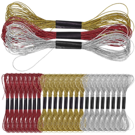 FENGGUIQU Assorted Color Craft Sewing Threads Metallic Embroidery Floss for Cross Stitch and Decoration