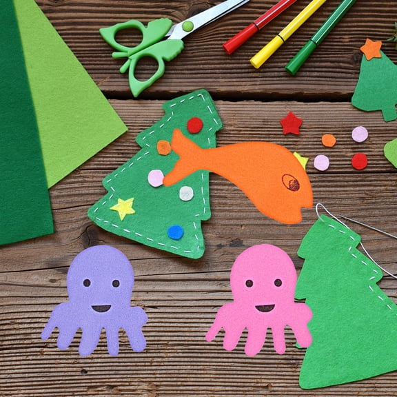 FENGGUIQU Assorted Color Eva Fish Stickers Marine Animal Stickers for Crafts Decoration DIY