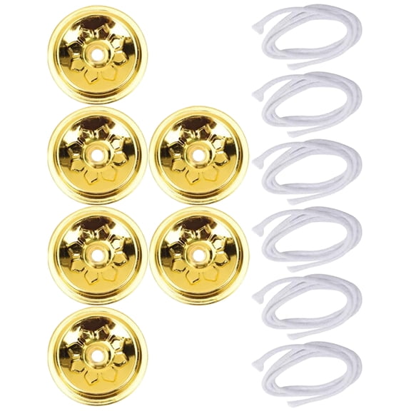 FENGGUIQU Assorted Color Oil Float Wick Set with Aluminum and Cotton for Light Applications, Convenient and , Size Not Specified