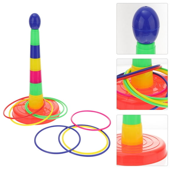 FENGGUIQU Assorted Color Toss Set with Tower for Eye Hand Coordination Exercise