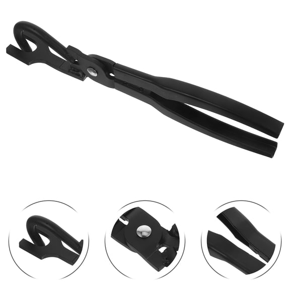 FENGGUIQU Automotive Exhaust Hanger Pliers Black Metal Tool for Precise Bracket Removal on Cars