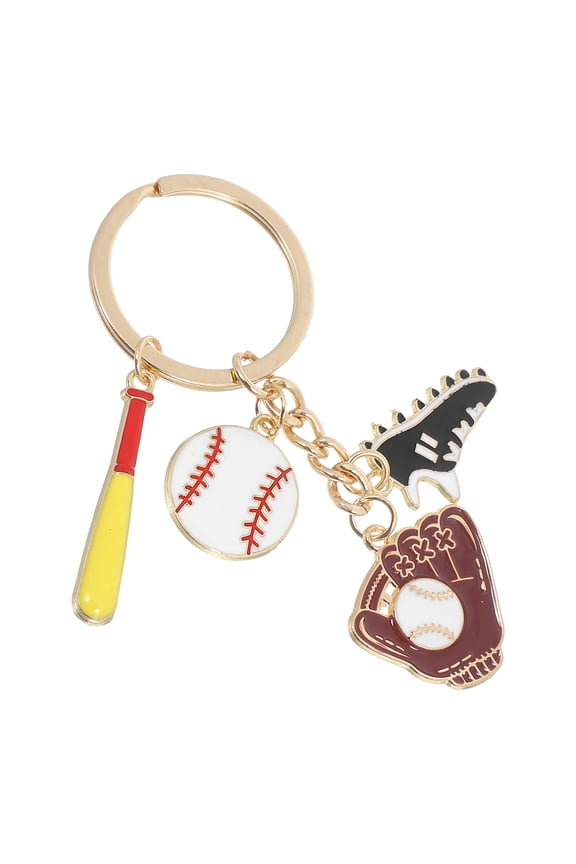 Baseball Key Pendant Sports Ball Key Chains Zinc Alloy 1pcs for Parties Sports Fans