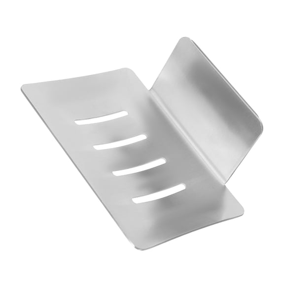 FENGGUIQU Bathroom Soap Holder Shape Silver for Shower Storage 1Set