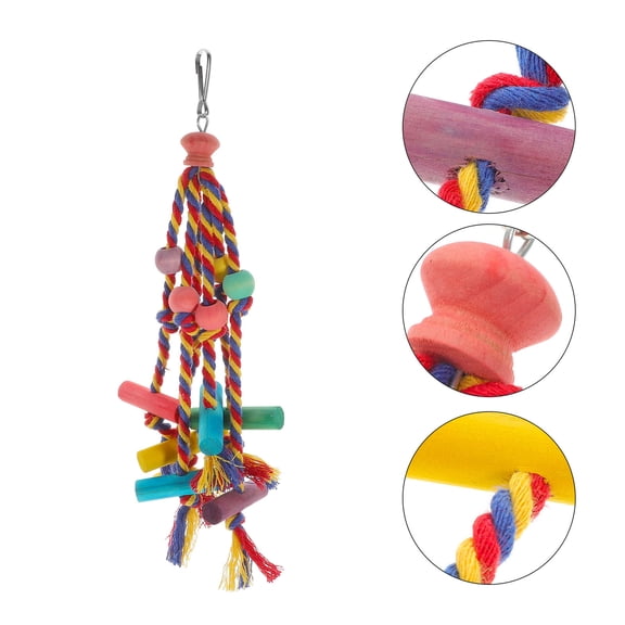 FENGGUIQU Colored Parrot Toy Bird Shredding Toys Multi Metal Entertainment Pet Bird Toys 1Set