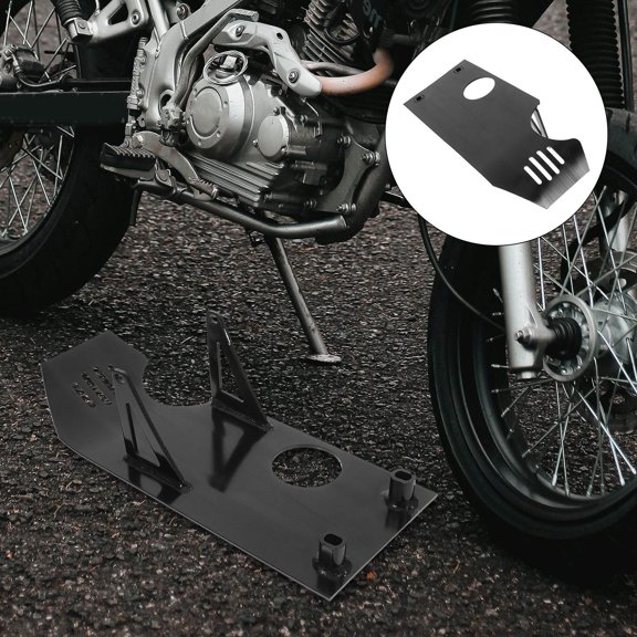 FENGGUIQU Black Motorcycle Engine Side Casing Stator Guard Protector with Easy Installation