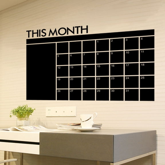 FENGGUIQU Multi-Function Erase Board Black for Wall Fridge and Desk Organization