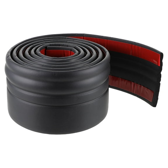 FENGGUIQU Black Self Adhesive Baseboard Molding Peel and Stick for Kitchen Bedroom Bathroom