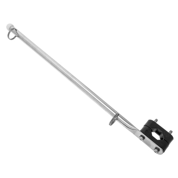 FENGGUIQU national flag pole Flag Pole Stainless Steel 1Pack for Outdoor Marine 15.4*1.6in