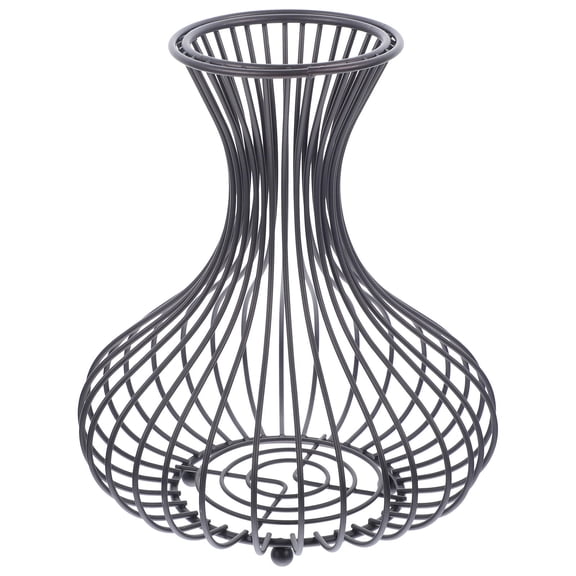 FENGGUIQU Bottle Collector Bin Iron Cork Storage Basket Simple Style for Bar Decor 1Pcs