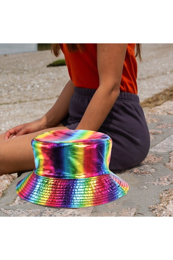 Bucket Hat for Women's Lightweight Fabric Summer Sun Protection Cap Perfect for Outdoor Activities Multi