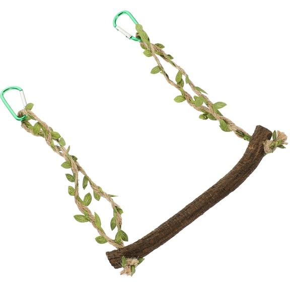 FENGGUIQU Cage Bird Toy Multi Colored Swing Toy For Parakeets 1Pack