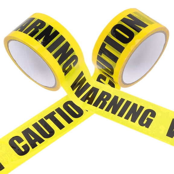 FENGGUIQU Construction Warning Tape Warning Decal Yellow 2 Rolls