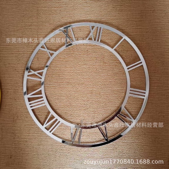 FENGGUIQU Classic Clock Face With Roman Numerals Acrylic Wall Decoration 1Pcs For Hallway