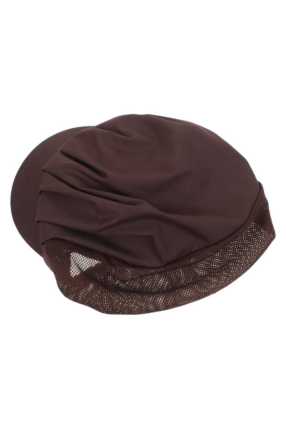 Coffee Reusable Catering Hat with Adjustable Fit for Restaurant and Workshop Use