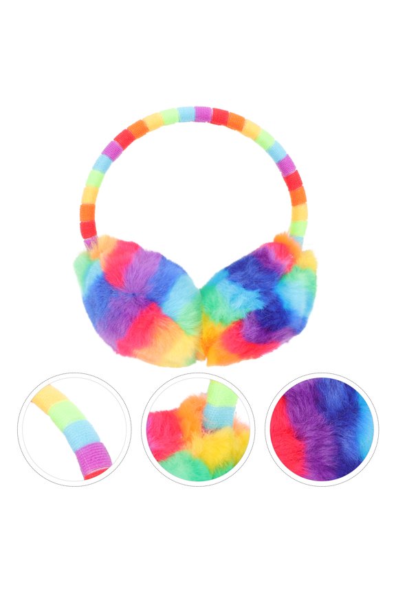 Comfortable Plush Ear Warmer Multi Color Knitted Ear Cover Ideal for Winter Outdoor Activities