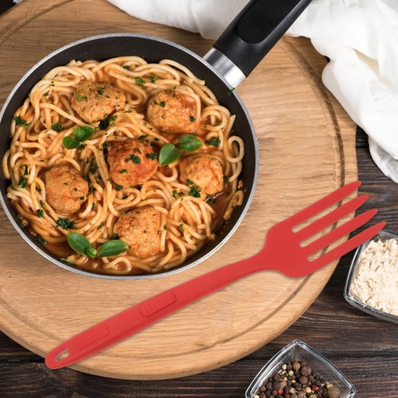 FENGGUIQU Cooking Fork Silicone Stirring Utensil For Kitchen Use 1Pack