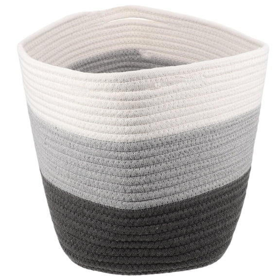 FENGGUIQU Home Storage Basket Cotton Rope with Woven Texture for Storing Clothes and Sundries