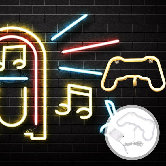 FENGGUIQU Neon Lights for Bedroom Game Controller Decorative Lighting 1Pack