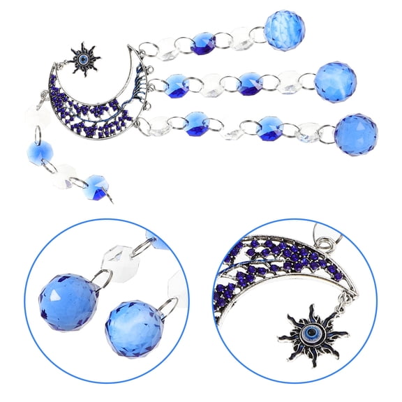 FENGGUIQU Crystal Suncatcher Pendant Light Refraction White Crystal for Garden Decor 1Pack