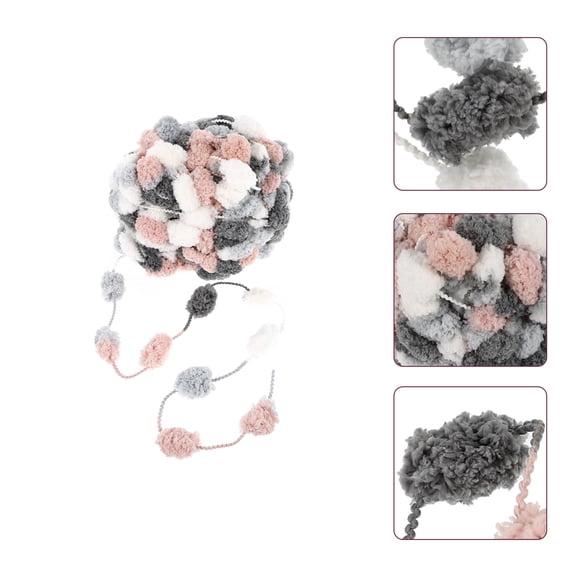 FENGGUIQU Woolen Yarn Polyester for Craft Materials and Hand Knitting Projects, Soft and Fiber