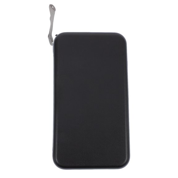 FENGGUIQU Black Large Capacity Cd Storage Case Zipper Closure Durable Protective Disc Holder