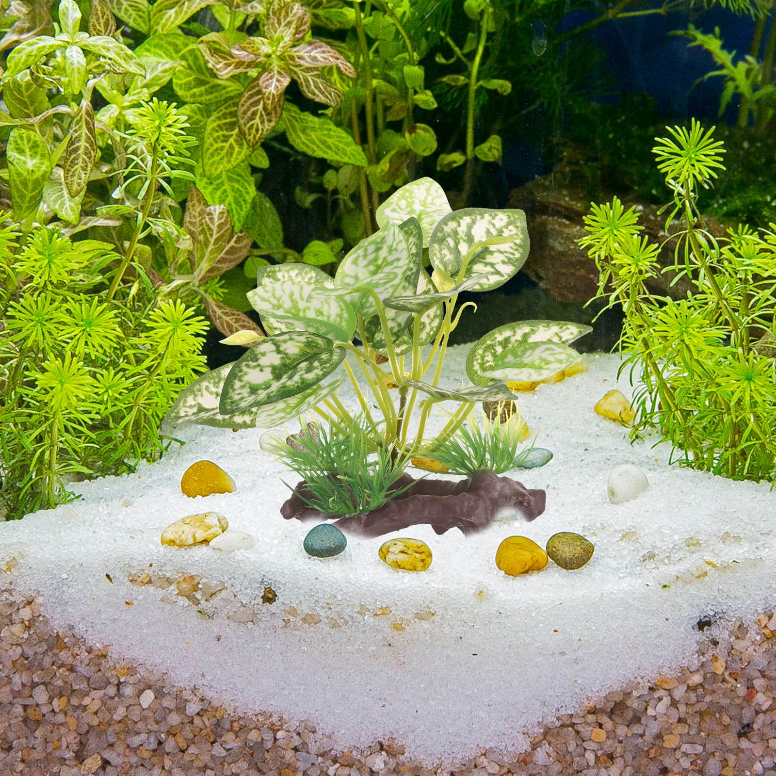 FENGGUIQU Decorative Aquarium Plant Artificial Water Grass for Fish ...