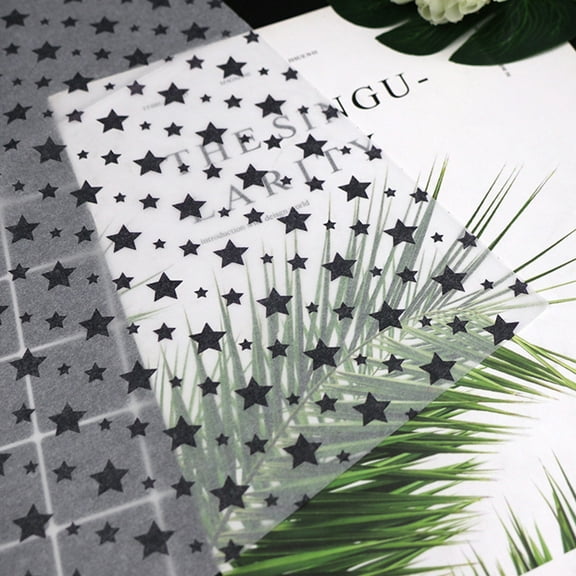 FENGGUIQU Star Pattern Wrapping Paper Multi Color Tissue Paper for Present and Bouquet Packaging