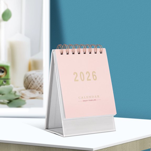 FENGGUIQU 2026 Desk Calendar with Minimalist Rectangular Design, Planner for Everyday Use, 1 Set
