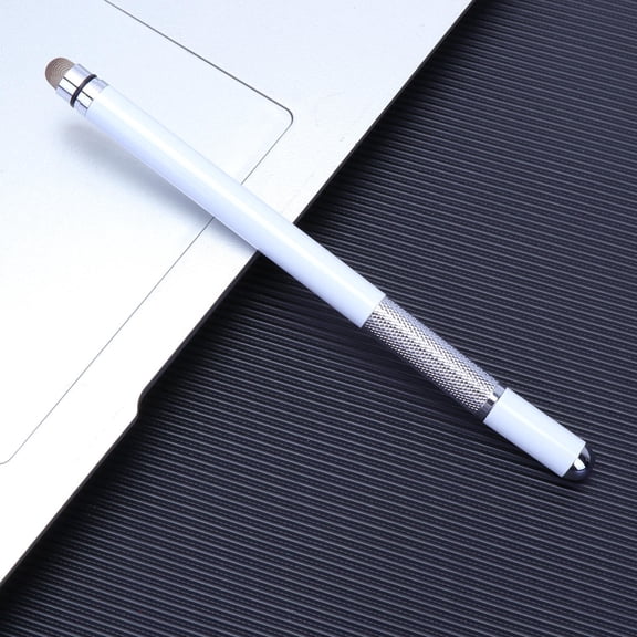 FENGGUIQU White Double-Ended Capacitive Disc Stylus Pen with Clear Disc for Phone Drawing and Marking