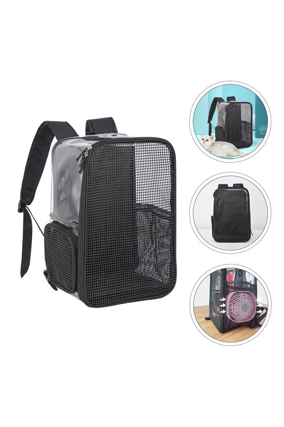 Pet Travel Backpack Breathable Design Convenient for Hiking Cycling Outing
