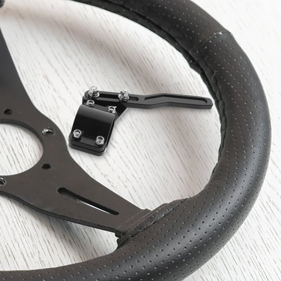 FENGGUIQU Durable Black Metal Turn Signal Lever Extension for Car Steering Wheel Easy to Install