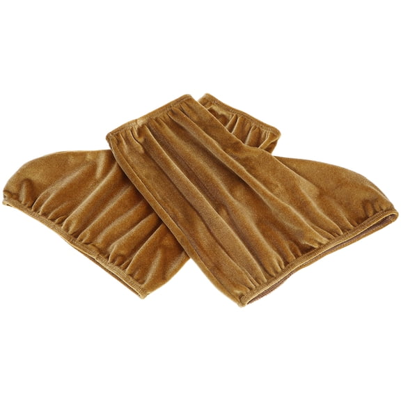FENGGUIQU 1 Pair Ice Skates Boots Cover in Coffee Polyester for Hockey Skating