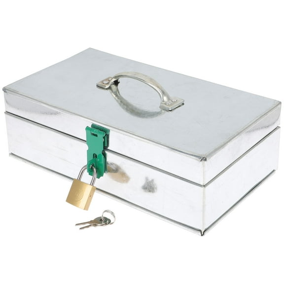 FENGGUIQU Portable Garden Tool Organizer Box with Iron Material and Secure Latch