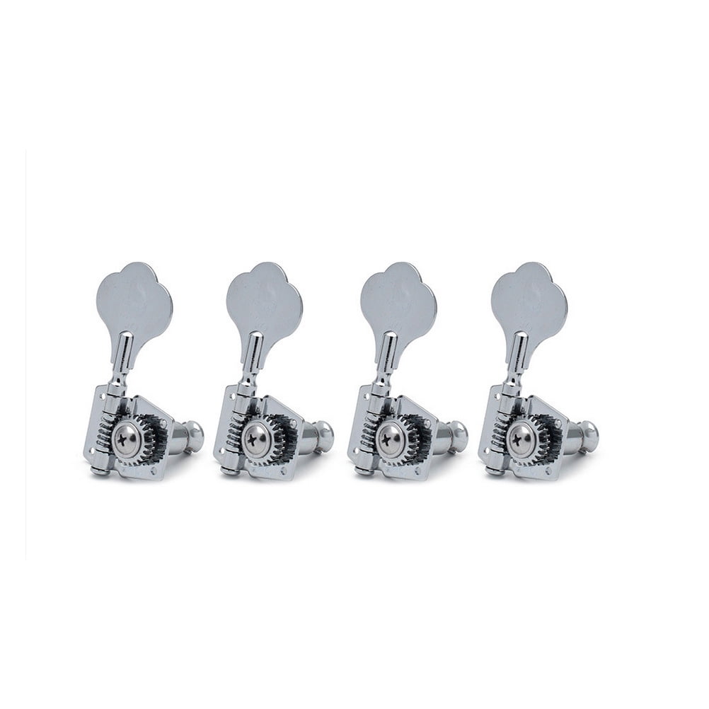 FENGGUIQU Bass Guitar Tuner Pegs Silver Replacement for Musicians 1 Set