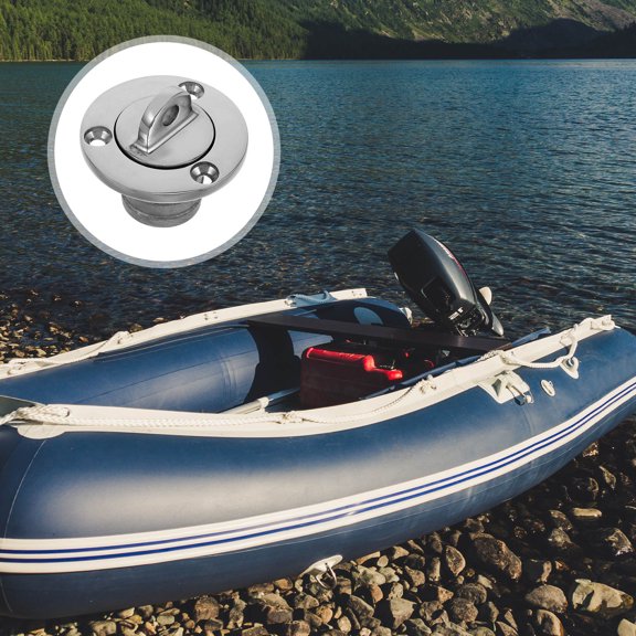 FENGGUIQU Durable Steel Boat Hull Drain Plug with Seal Ring for Reliable Marine Watercraft Use