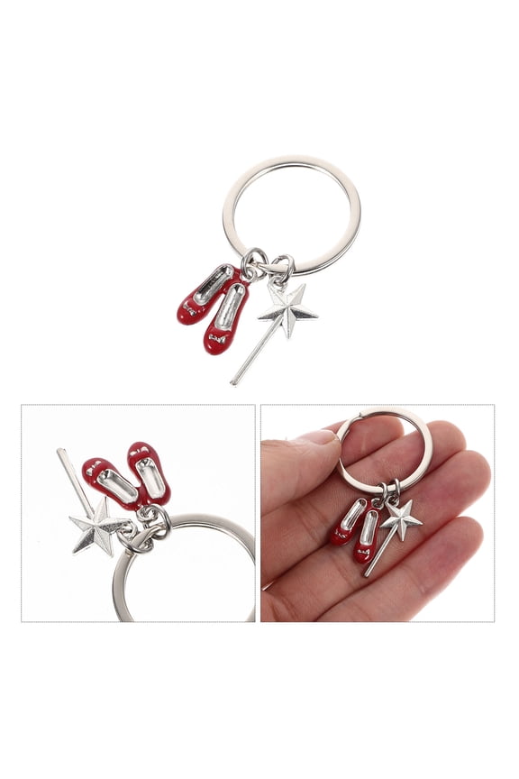 Cute Kawaii Keychains Fairy Wand Keychain Alloy 1Set Bag Pendant Backpack Accessory
