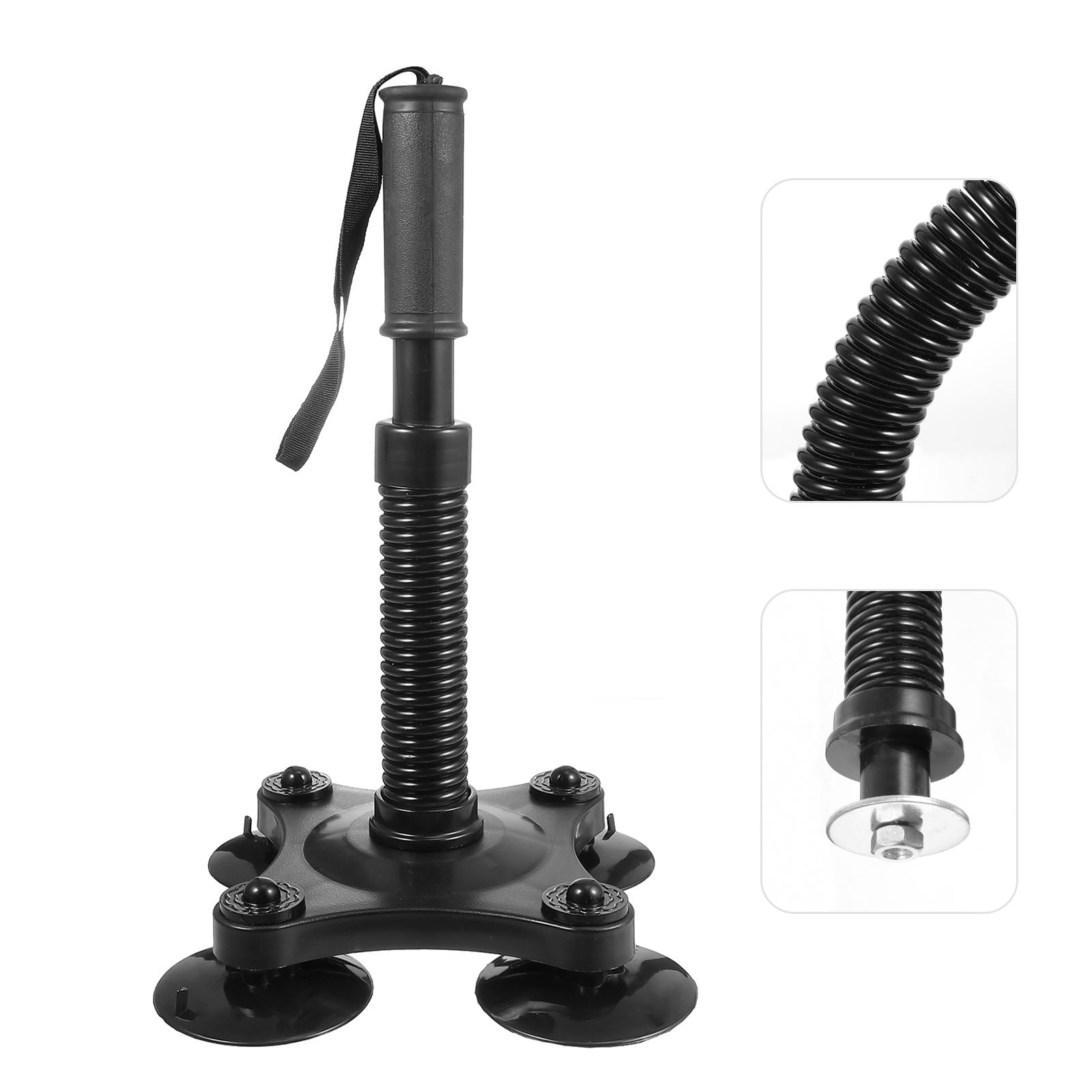 FENGGUIQU Forearm Strength Trainer Fitness Arm Force Exercise Device Iron Wrist Grip Strengthener Black 1 Pc