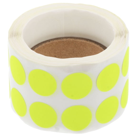 FENGGUIQU Fluorescent Yellow Sealing Stickers Self Adhesive Decorative Label Tags for Crafts