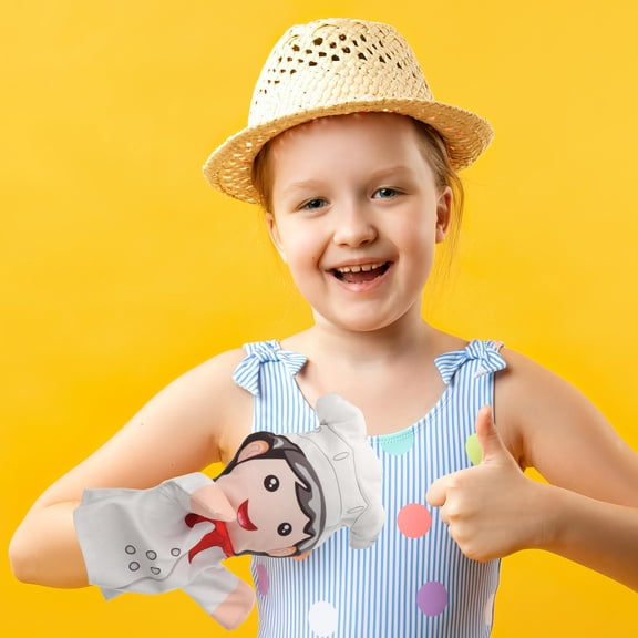 FENGGUIQU Funny Puppets Hand Puppet White PP Cotton 1Pcs for Stage Performance