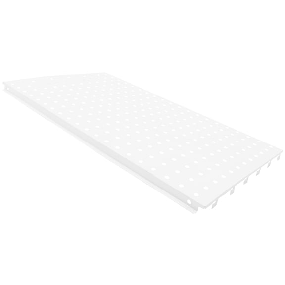 FENGGUIQU White Iron Garage Pegboard Tool Organizer - Wall Mounted Storage Rack for Tools and Accessories