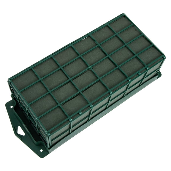 FENGGUIQU Green Floral Foam Cage with Premium Water Absorbent Flower Mud for Flower Arrangement Decor