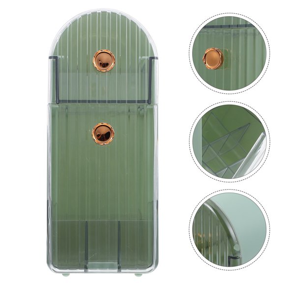 FENGGUIQU Green ABS Lipstick Organizer for Makeup Storage and Easy Access