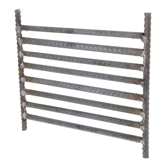 FENGGUIQU Grey Fireplace Grill Grate with Nonslip Thick Threads for Safe Handling